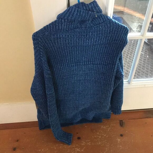 NWT FREE PEOPLE ELEVEN RIBBED KNIT SIDE SLIT TURTLENECK SWEATER - Picture 5 of 5